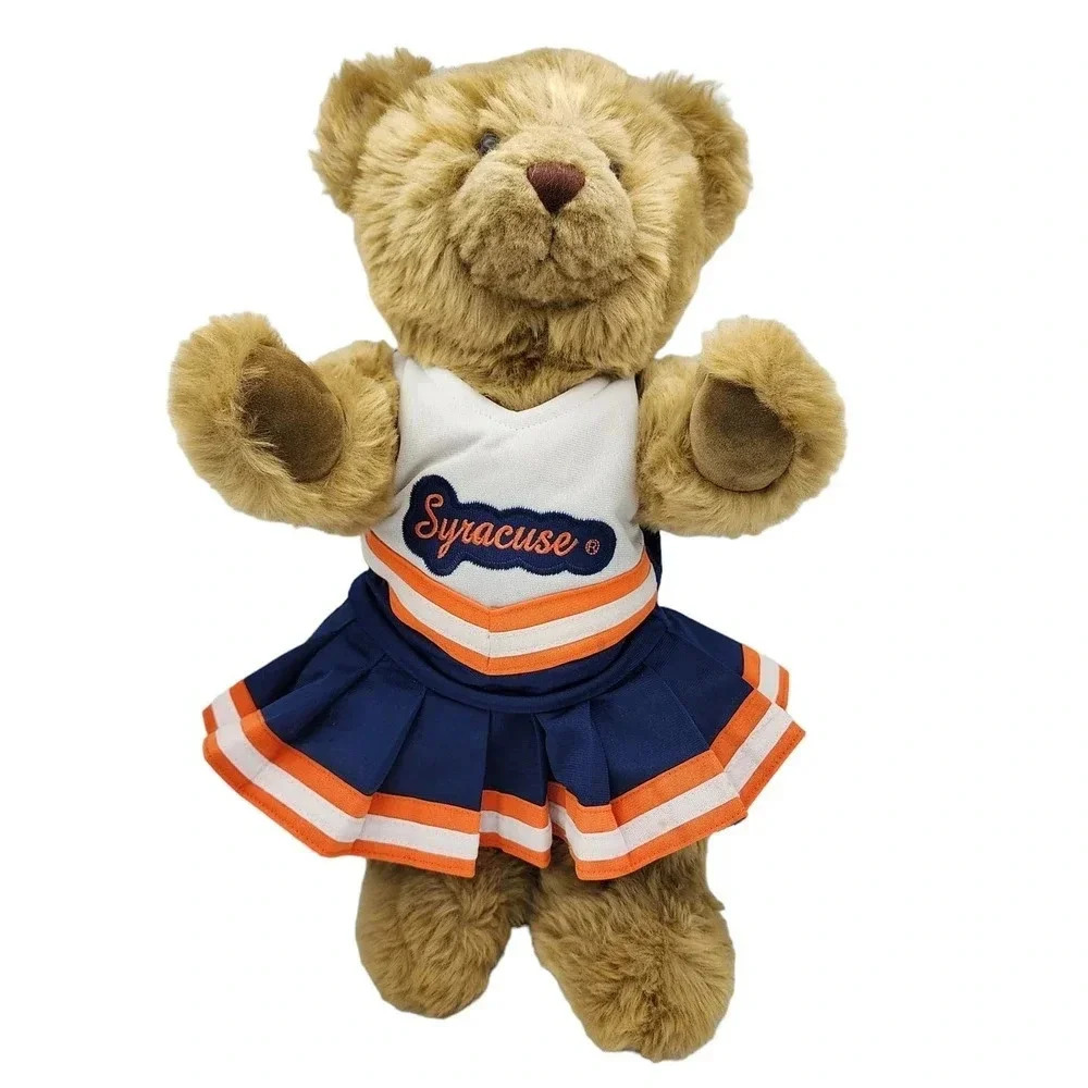 Syracuse University Cheerleader Bear Theodore Jointed Bear MCM Posable Orangemen
